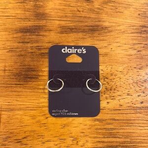 Claire's Sterling Silver Hoop Earrings